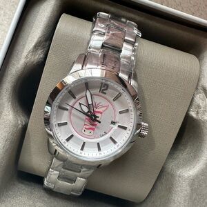 Pink Zebra Fossil Watch